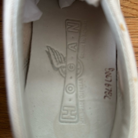 Hogan by TOD'S Scarpa H. Easy Donna Khaki Canvas Sneakers Shoes US 6.5 - Picture 8 of 10